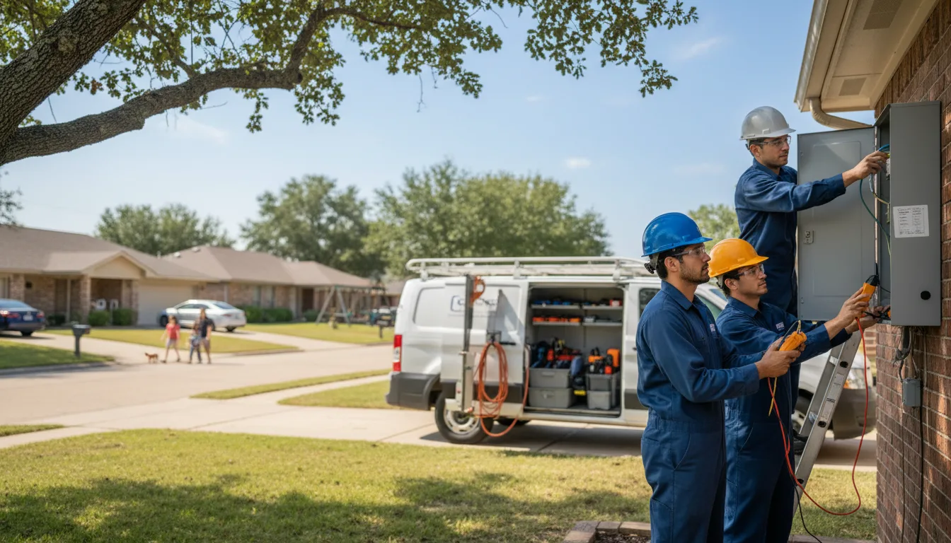 Certified electrician providing emergency electrical services in Kendall, KS